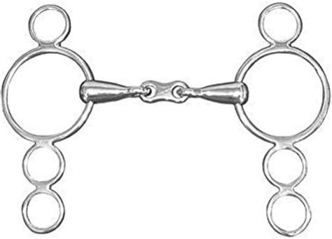 Shires French Link Ring Gag Continental Dutch Gag Double Jointed