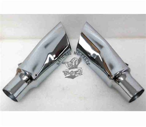 67 Gtx Factory Style Chromed Mild Steel Exhaust Tips Repro National Mo Parts