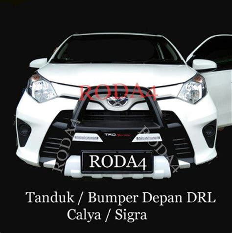 Jual Bemper Tanduk Depan Mobil Calya Dan Sigra With Lmpu LED TRD Sporty