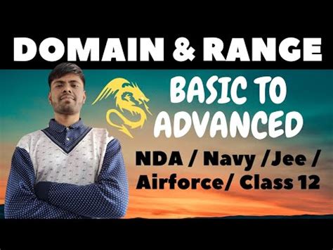 Domain Range Tricks Important For Jee Nda Airforce X Group Navy