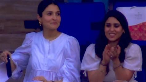 Anushka Sharma Spotted Enjoying India Vs Pakistan Match In White See