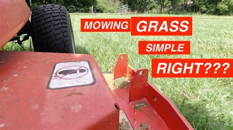 Mowing Grass Simple Right Getting Ready To Cut The Lawn W The Husqvarna On The Farm Youtube