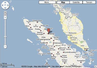 Medan Map - Indonesia