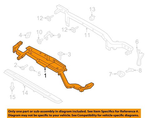 FORD OEM 15 18 Edge Radiator Core Support Upper Tie Bar FT4Z16138C EBay