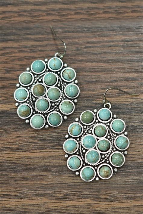 Natural Turquoise Earrings – Shoptiques