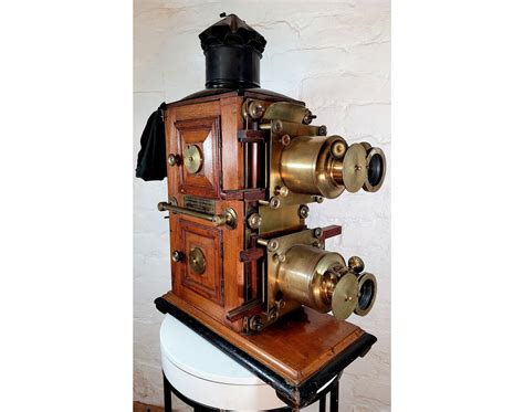 Exceptionally Rare Antique Biunial Magic Lantern Victorian Magic Lantern Pasca Magic Lantern