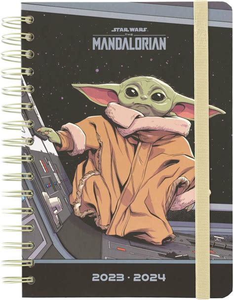 Grupo Erik Kalenda Schulplaner 2023 2024 Star Wars Mandalorian Grogu