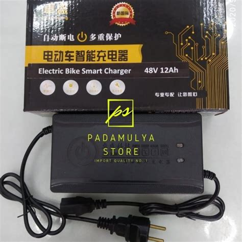 Jual Charger Aki Battery Sepeda Listrik 48V 12Ah Super Rider Unity