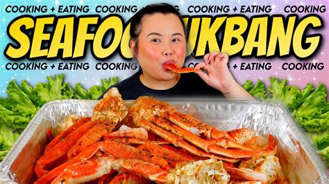 Giant Crab Legs Seafood Boil Mukbang Cooking Recipe Eating Show