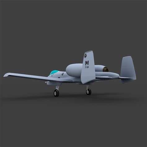 10 thunderbolt aircraft 3d model