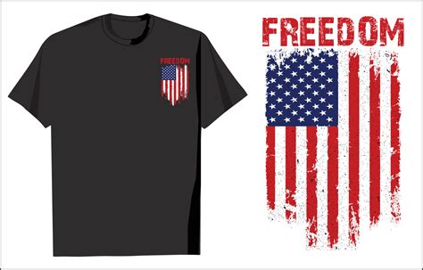 American Flag Freedom T Shirt Design 13918205 Vector Art At Vecteezy