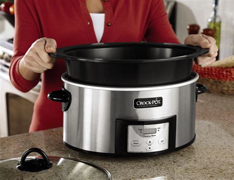 Crock Pot Sccpvi600 S 6 Quart Countdown Programmable Oval Slow Cooker