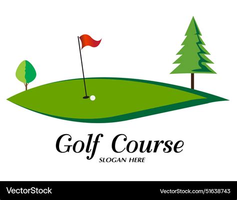 Golf course logo Royalty Free Vector Image - VectorStock