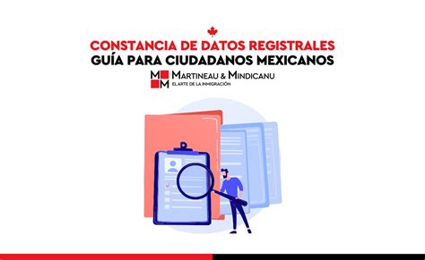 Constancia de datos registrales Guía para ciudadanos mexicanos El