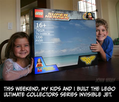 Animator "Builds" Lego Set Of Wonder Woman's Invisible Jet