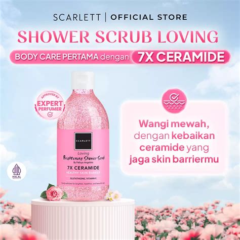 Jual Scarlett Scarlett Whitening Shower Scrub Loving Original 2023