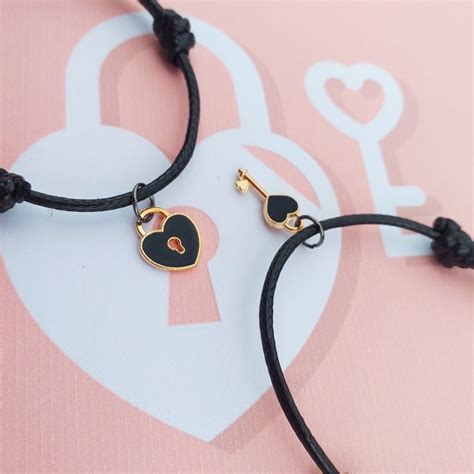 Jual Gelang Magnet Love Kunci Couple Gelang Magnet Gembok Kunci Love