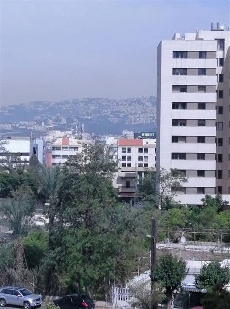 Beirut Panoramas Nature Ain El Remmaneh Chiah Stock Image Image Of