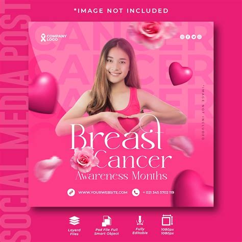 Premium Psd Breast Cancer Awareness Social Media Post Template