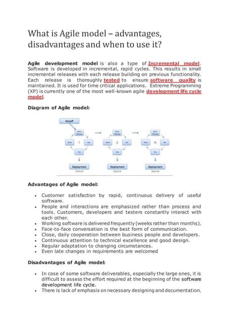 What is agile model | PDF