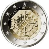 2 Euro Deutschland 2023 1275 Geburtstag Karl der Große D München