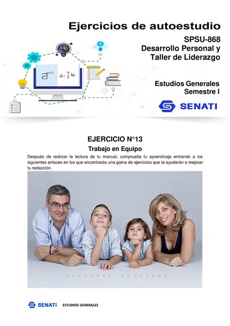 Ejercicio 13 Desarrolllo Personal ESTUDIOS GENERALES Desarrollo