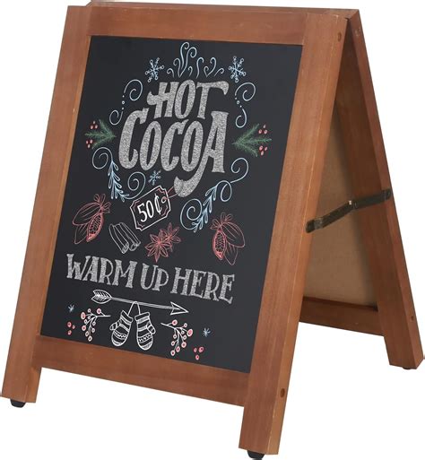 Amazon Besso Small Chalkboard Signs With Stand Deep Black