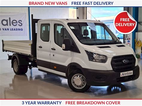 New Ford Transit L Fwd Ecoblue Ps Double Cab Dropside