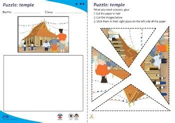 Khmer Themed Puzzle Activity By Tuktuk Charity Tpt