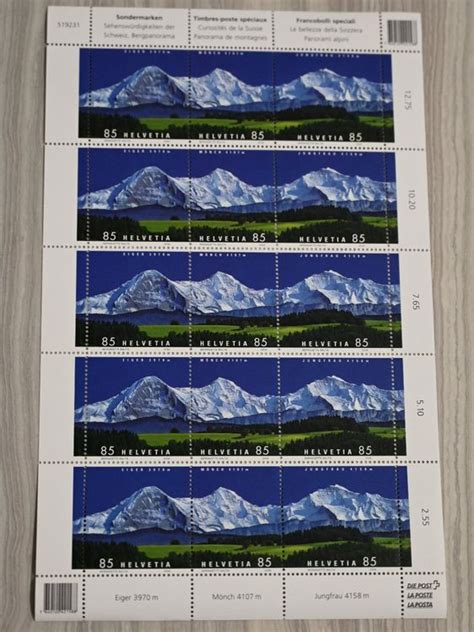 Briefmarkenblock Eiger M Nch Jungfrau Kaufen Auf Ricardo