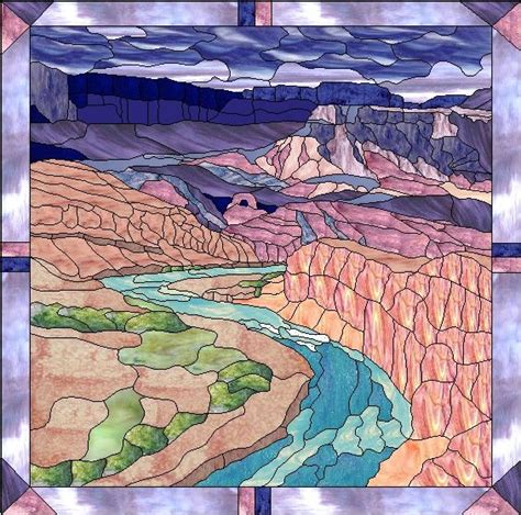 Stained Glass In The Grand Canyon Stained Glass Designs Stained Glass Patterns Stained Glass