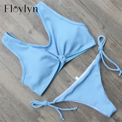 Floylyn Bikini 2017 Hot Swimwear Women Swimsuit Top Low Waist Bikini