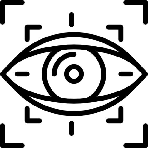 Eye Scan Basic Miscellany Lineal Icon