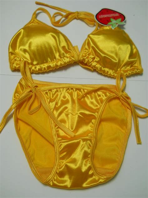 Fashion Care 2u Fc2u S044 Sexy Yellow Swimwear Padding Bikini Swimwear