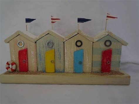 Handmade Recycled Wood Beach Huts Unique Dollhouse Projects