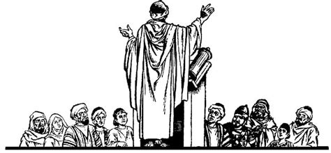 Catholic Priest Preaching Clipart