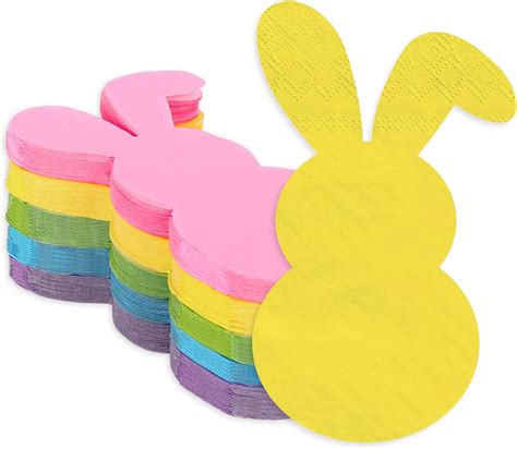 Amazon Jarthenaamcs Sheet Easter Napkins Colors Easter Bunny