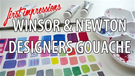 Winsor Newton Designers Gouache First Impressions Youtube