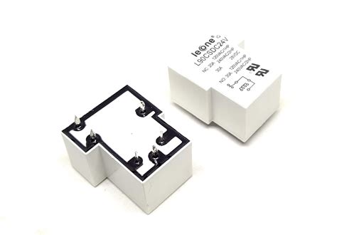 Invento 2pcs 24v Dc Relay 6 Pin 24v 30a T Shaped Pcb Mount Relay Spdt