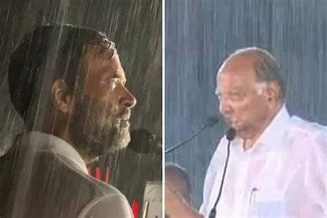 Trying To Impress Crowd With Sharad Pawar Style RaGa Addresses Rally