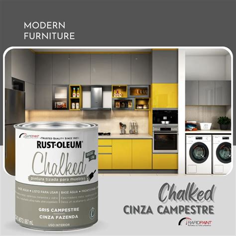 Rapid Paint CHALKED GIZ CINZA CAMPESTRE 837ML RUST OLEUM LATA