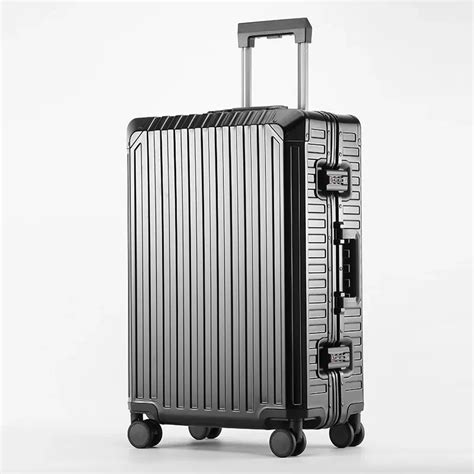 Aluminum Magnesium Alloy Rolling Luggage Aluminium Travel Suitcase