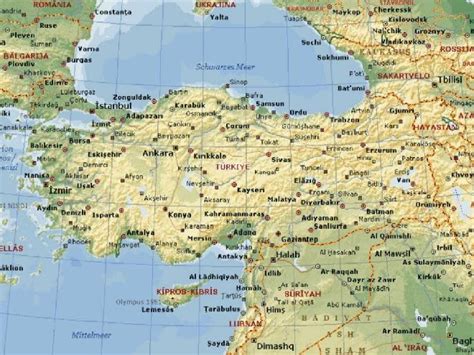 Turquia Mapas Geogr Ficos Da Turquia Enciclop Dia Global