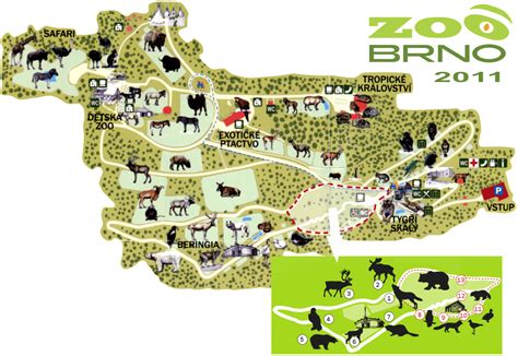 Map Of Zoo Brno 2011