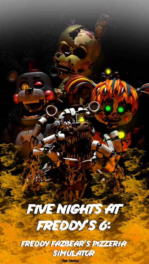 Fnaf 6 Poster Rfivenightsatfreddys