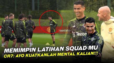 JADI ASSISTEN TEN HAGLihat Cara Ronaldo Bantu Ten Hag Pimpin Latihan