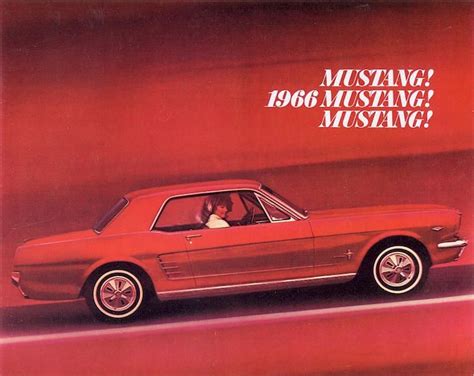 1966 Ford Mustang Brochure Ford Mustang Classic Mustang