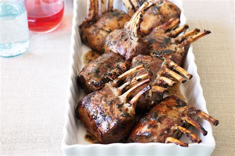 Honey Mint Glazed Lamb