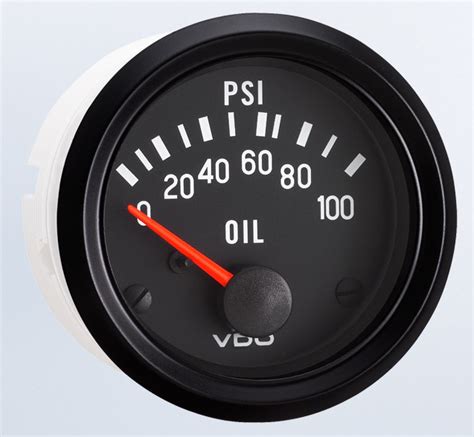 350 065 VDO Pressure Gauge 100 Psi Oil Cockpit 350 065 VDO