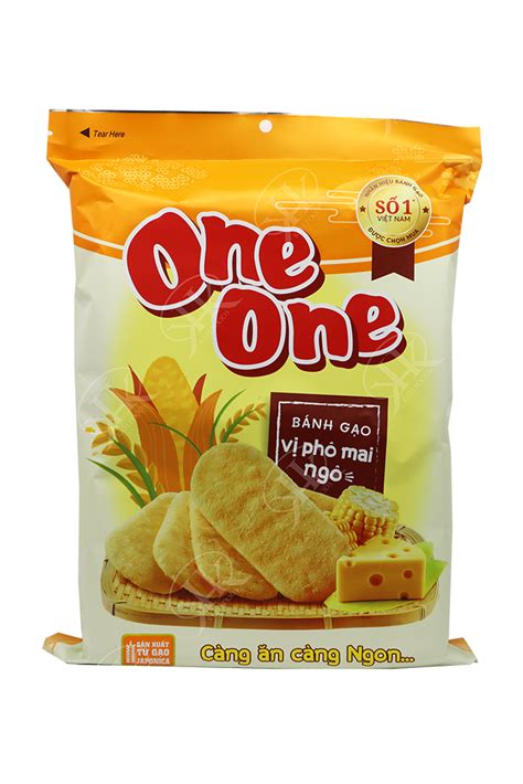 One One Rice Cracker Banh Gao Pho Mai Ngo Tbbgpmn 218 Kkh Foods